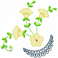 Flowers And Tree Embroidery Design 8 Flowers And Tree Embroidery Design 8